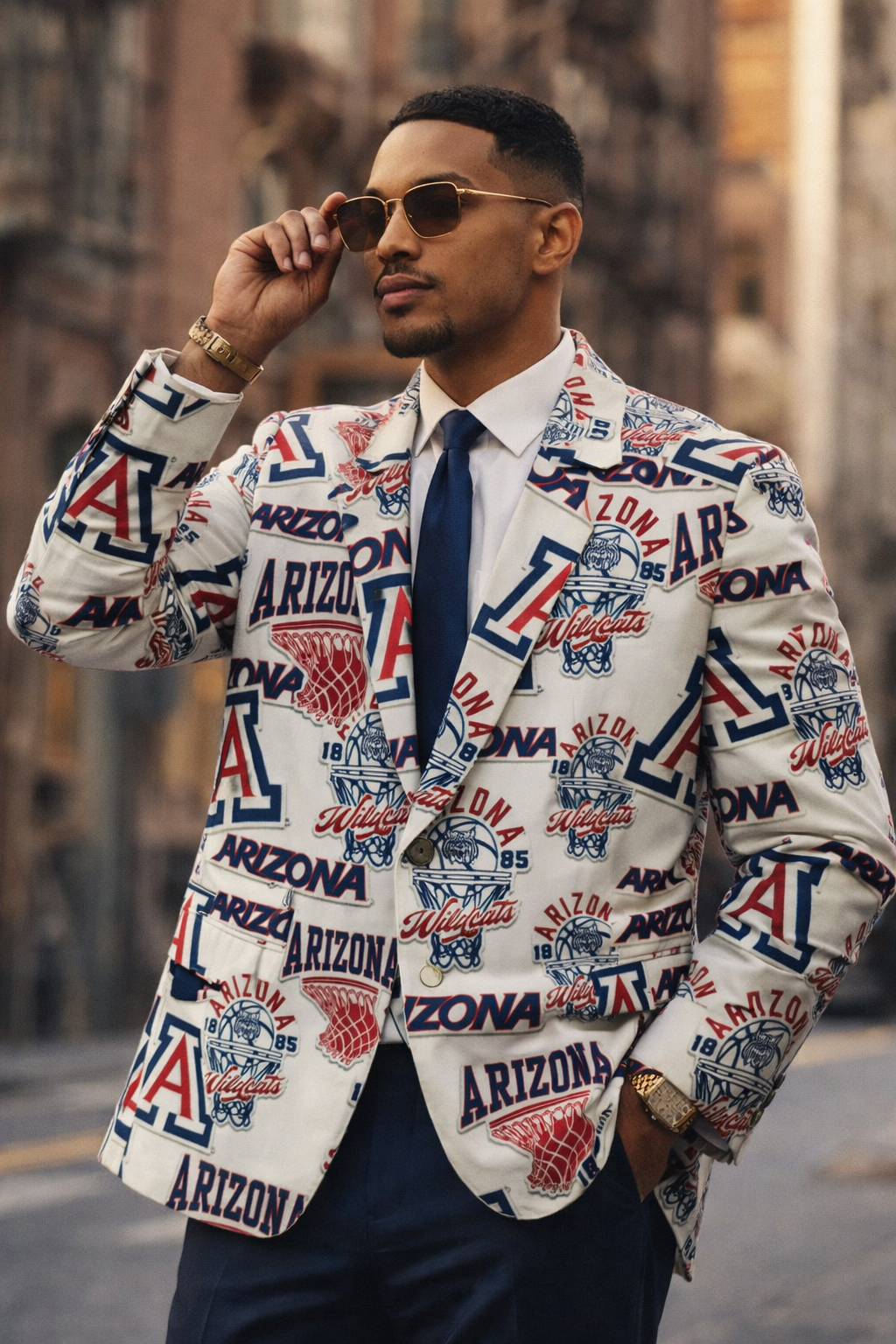 Arizona Wildcats White Blazer Outfit – Clean Contrast Meets Bold College Identity