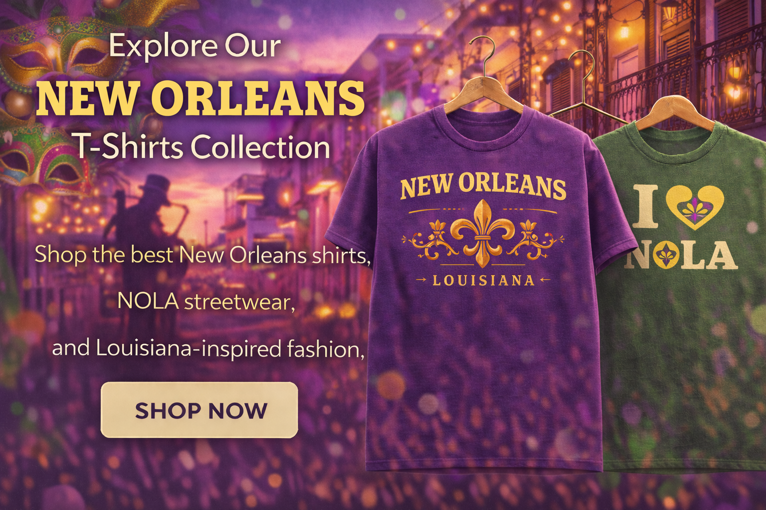 Best New Orleans T Shirts – NOLA Graphic Tees Louisiana Streetwear