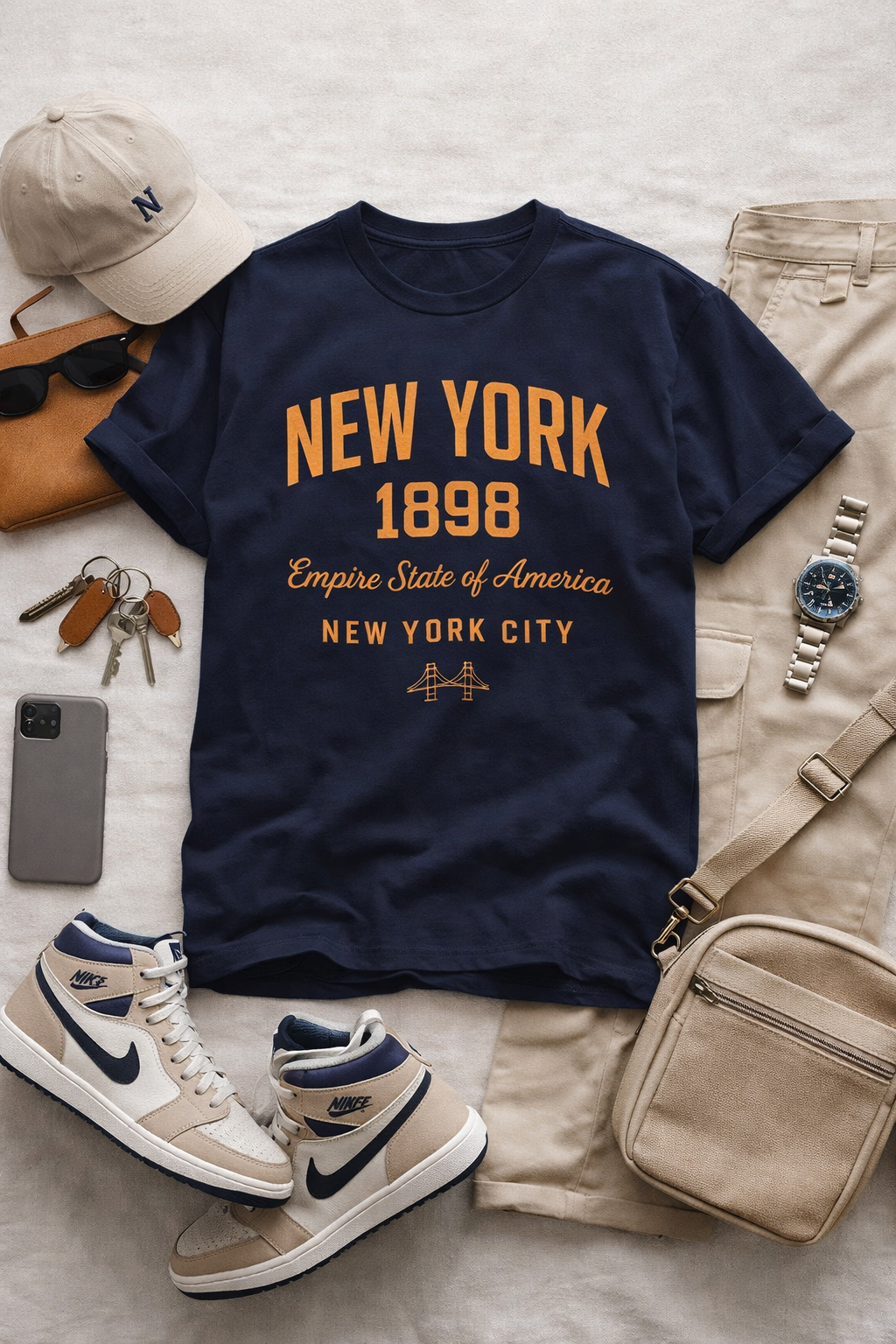New York 1898 T-Shirt – Timeless Urban Style for Modern Streetwear