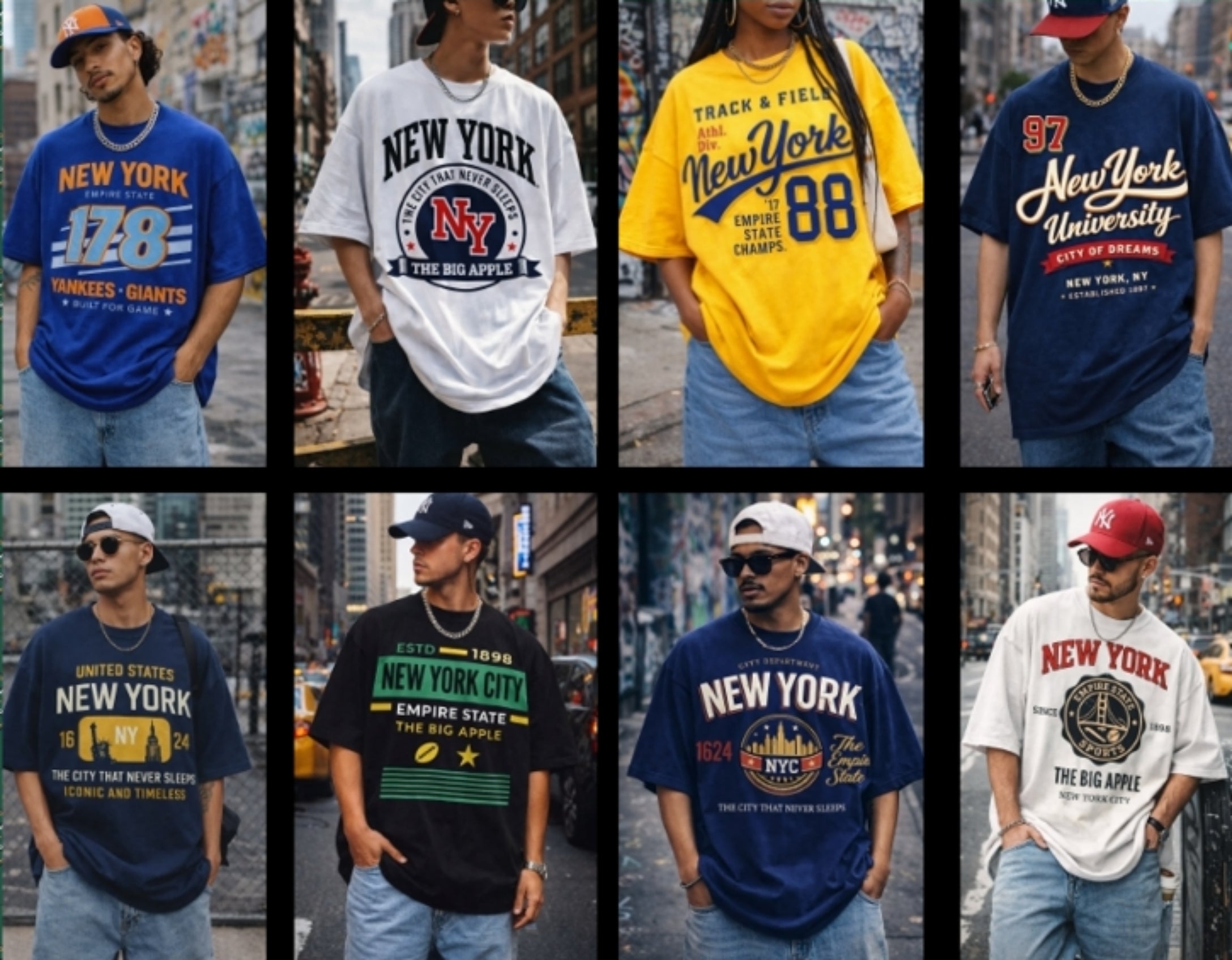 New York Vintage T-Shirts – 23 Iconic NYC Streetwear Designs Inspired by 90s Urban Culture