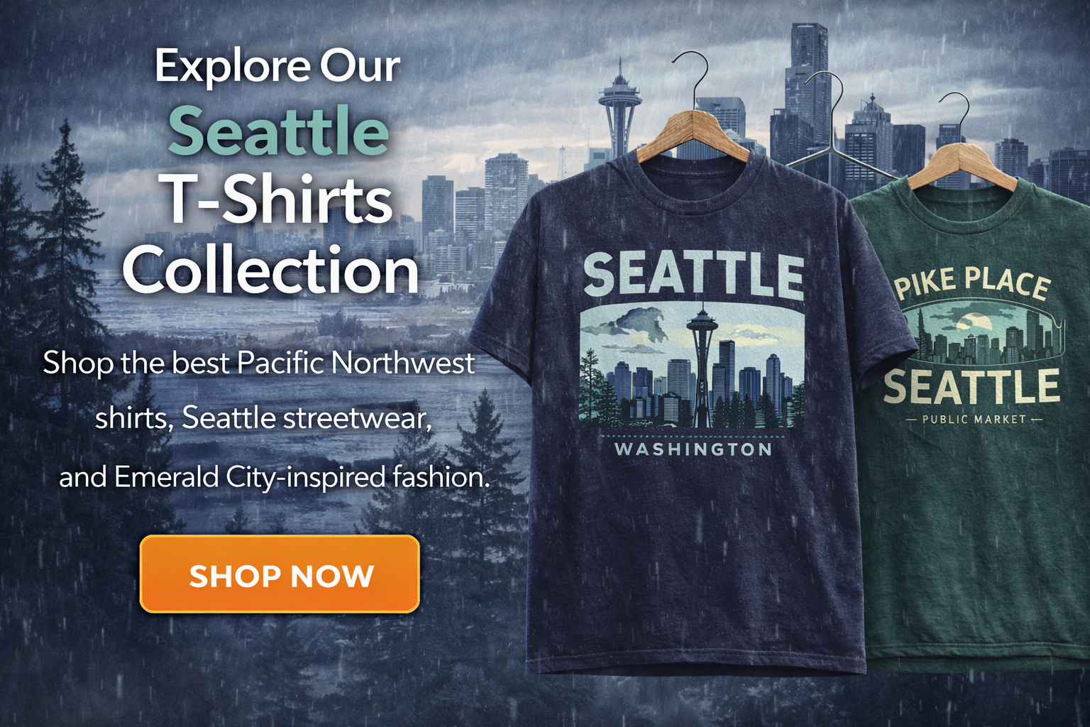 Best Seattle T Shirts – Vintage Seattle Graphic Tees Pacific Northwest Streetwear