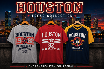 Houston T Shirts – 90s Vintage Streetwear and Athletic Style Tees