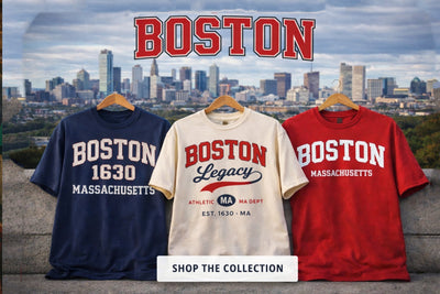 Boston T Shirts Collection – Varsity Athletic and Vintage Streetwear