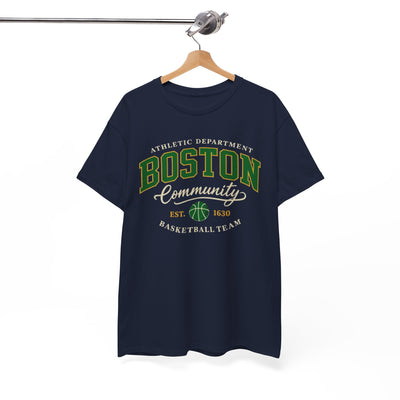 White Smoke Boston Community Basketball Tee — Athletic Department Vintage Crew