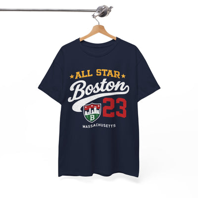 White Smoke Boston All Star 23 Tee — Massachusetts City T‑Shirt