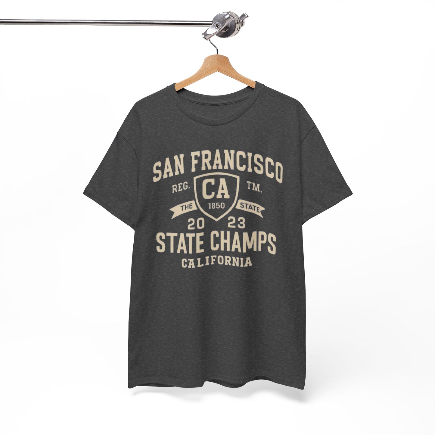 White Smoke San Francisco CA State Champs Graphic T-Shirt – California City Sports Heritage