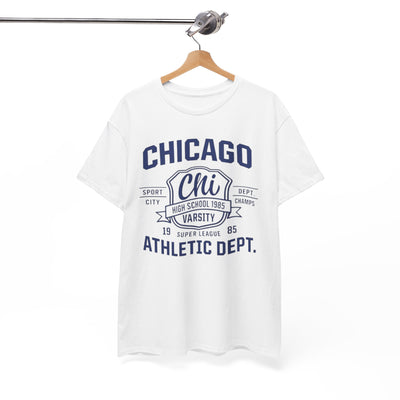 Chicago Athletic Dept. Tee — Varsity Chi Vintage Sports T‑Shirt – lightweight game day shirt, fan gear, image 1.0