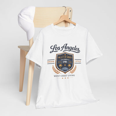 Lavender Los Angeles Vintage Crest Streetwear T-Shirt – City of Angels West Coast Style