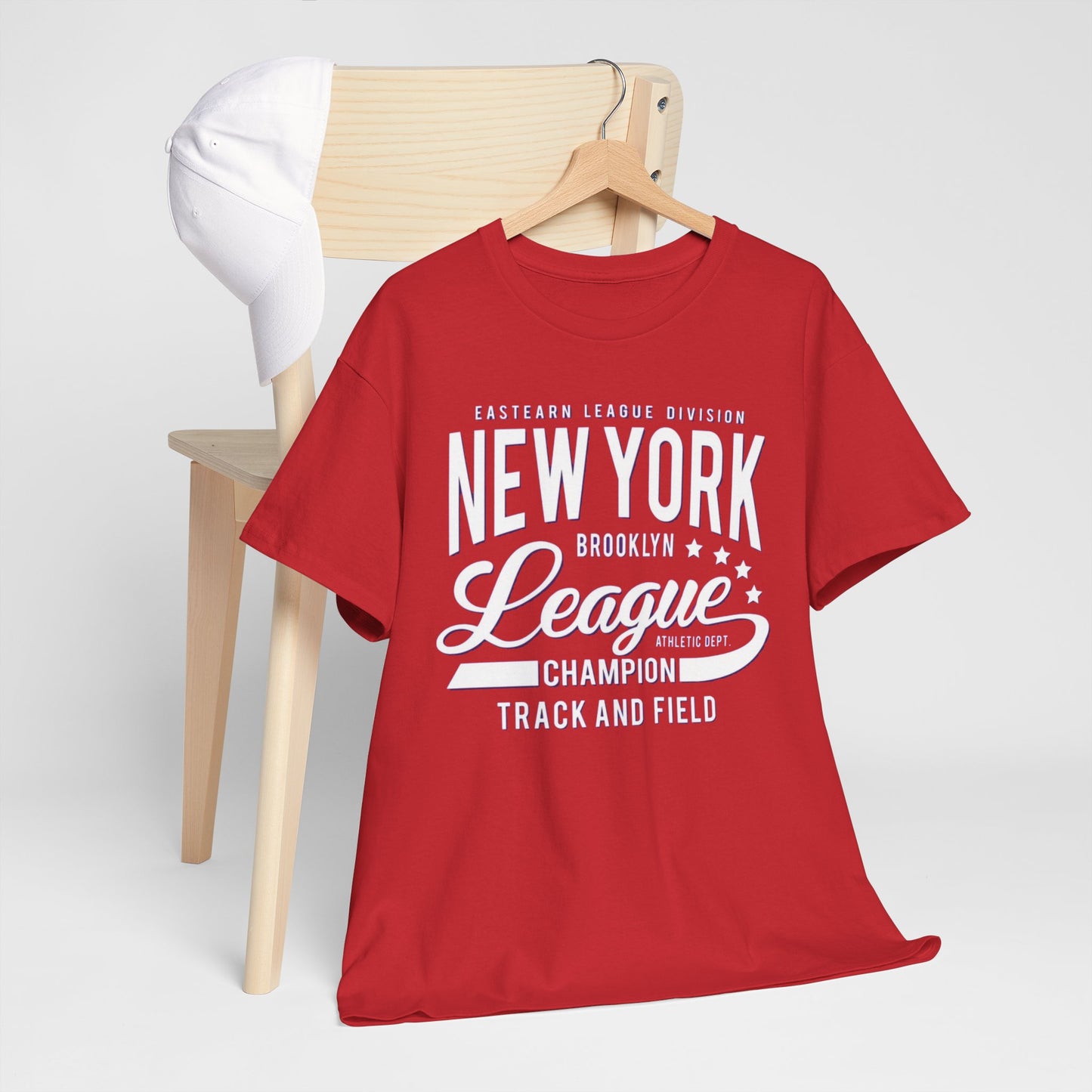 Firebrick New York Brooklyn League Track & Field Champion T‑Shirt
