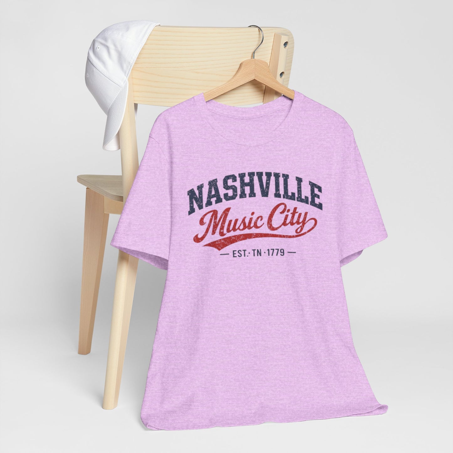Nashville Music City T Shirt Vintage 90s Varsity Style — Vintage Americana Tour Tee