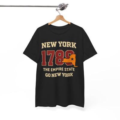 White Smoke New York 1788 T-Shirt — Empire State Vintage Graphic Tee