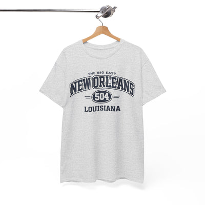 New Orleans 504 Louisiana Tee — The Big Easy City T-Shirt – nfl fan apparel, sportswear style, image 1.0