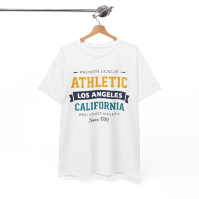 Athletic Los Angeles California Tee — Vintage Collegiate Sports T-Shirt – lightweight game day shirt, lightweight game day shirt, image 1.0