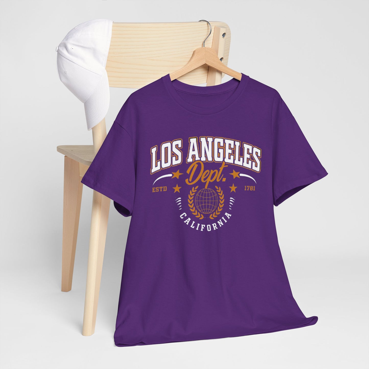 Lavender Los Angeles Dept. California Graphic Tee — Vintage Athletics T-Shirt