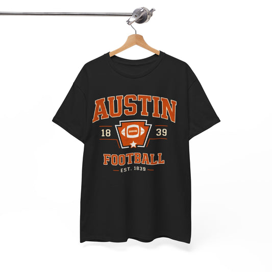 Austin Football Graphic Tee – Vintage Collegiate Football Shirt