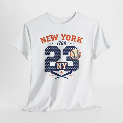 Lavender New York 23 Baseball T-Shirt — Vintage Team Tee
