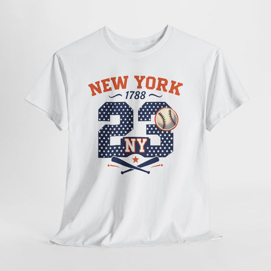New York 23 Baseball T-Shirt — Vintage Team Tee