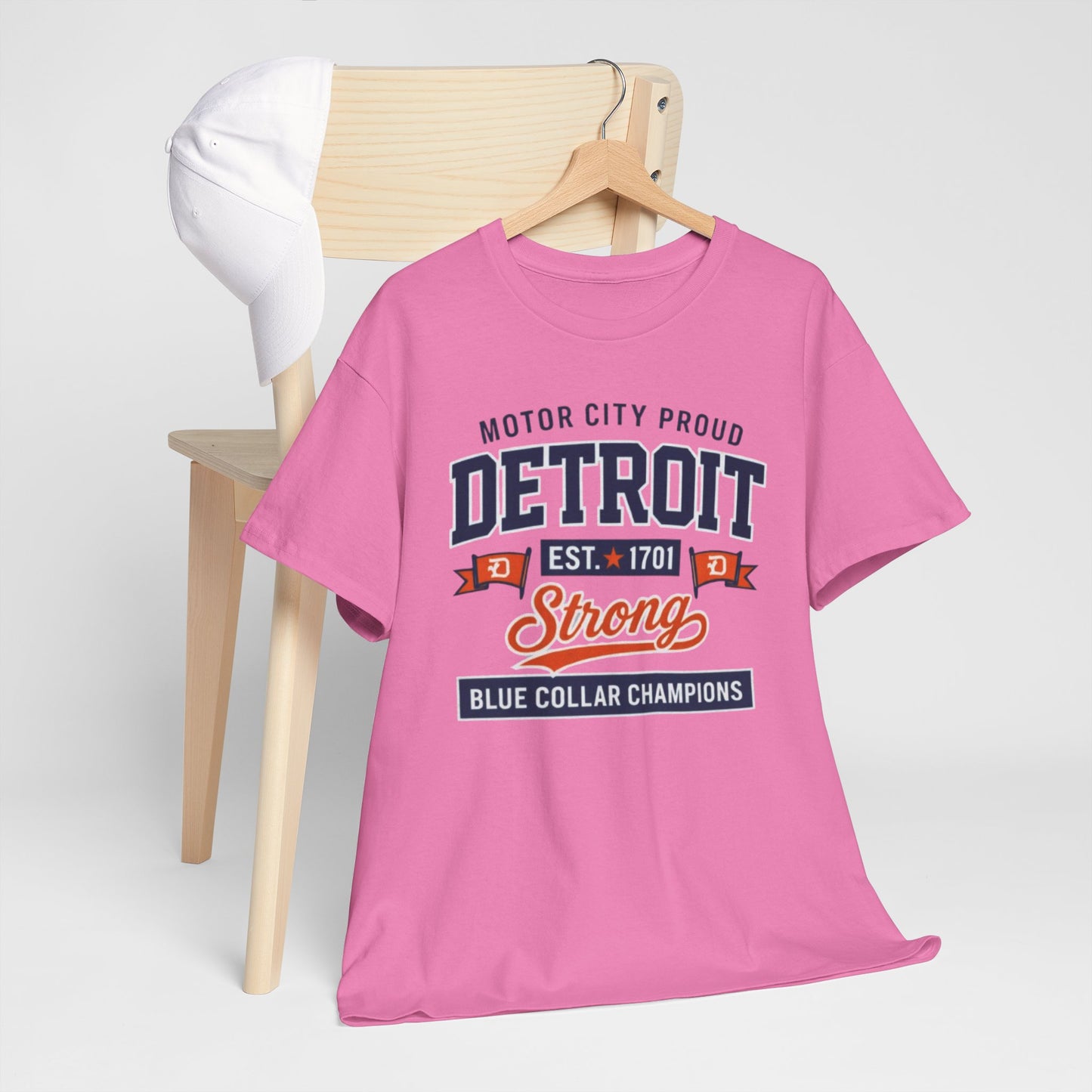 Detroit Strong T-Shirt — Motor City "Blue Collar Champions" Tee