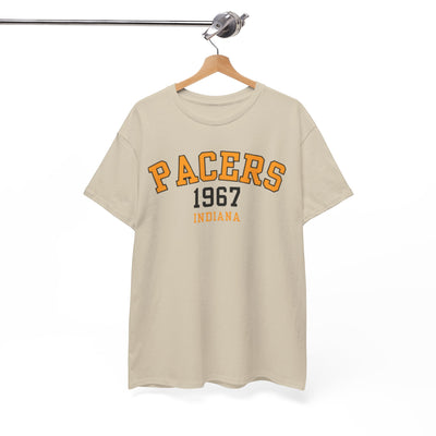 White Smoke Pacers 1967 Indiana T-Shirt — Vintage Basketball Tee