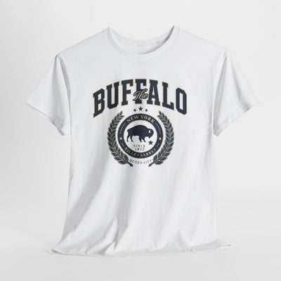 Lavender Buffalo Crest Tee – Vintage Buffalo Logo T-Shirt