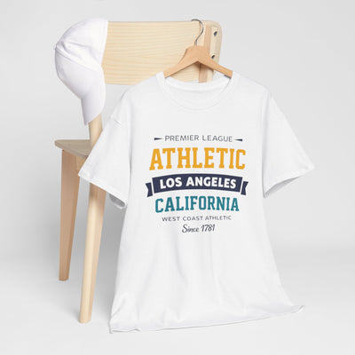 Lavender Athletic Los Angeles California Tee — Vintage West Coast Sports T-Shirt