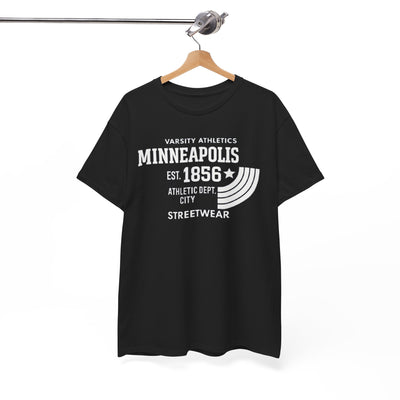 Minneapolis Varsity Athletics T-Shirt — Retro Streetwear City Tee (Est. 1856)