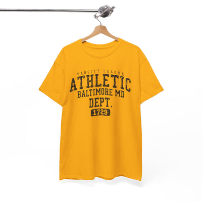 Athletic Baltimore MD Tee — Varsity Sports Shirt (1729) varsity lettering Shirt
