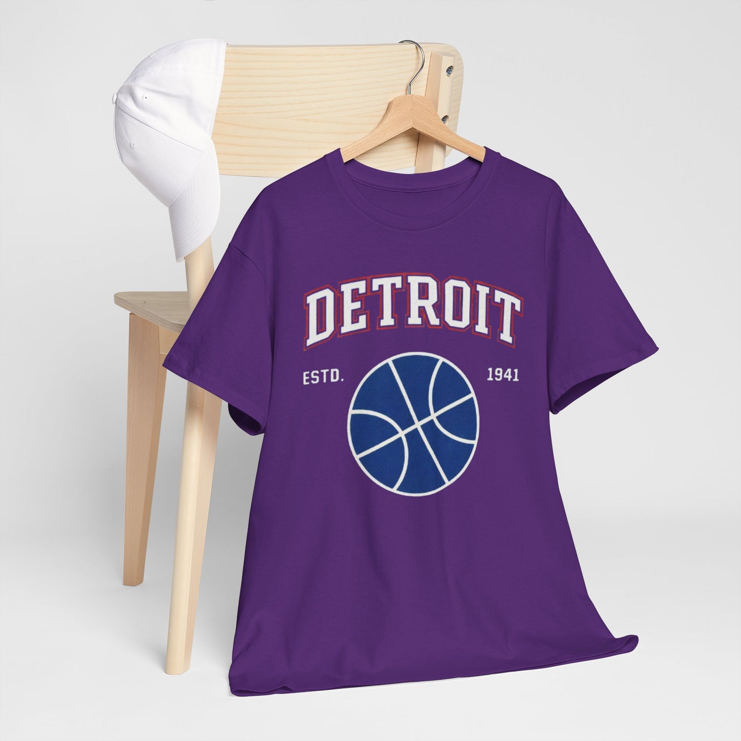 Detroit Basketball Tee — EST. 1941 Vintage Sport Graphic Shirt