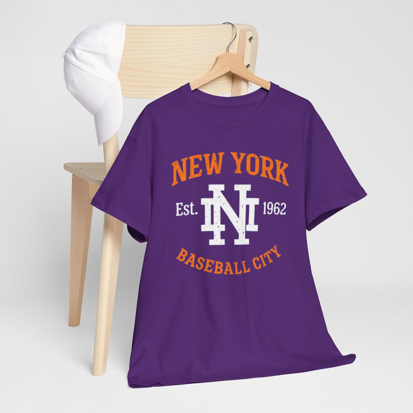 New York Baseball City T-Shirt – Varsity Athletic Streetwear Tee