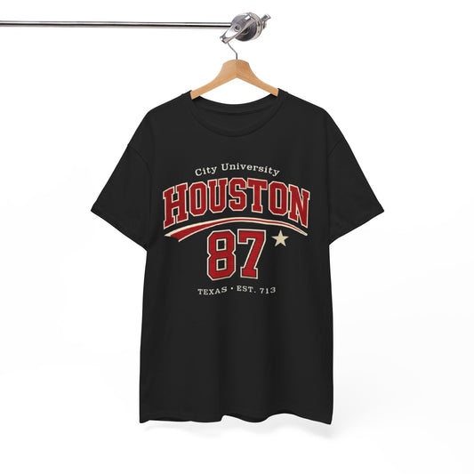 Houston 87 City University Tee — College Vintage Style T-Shirt