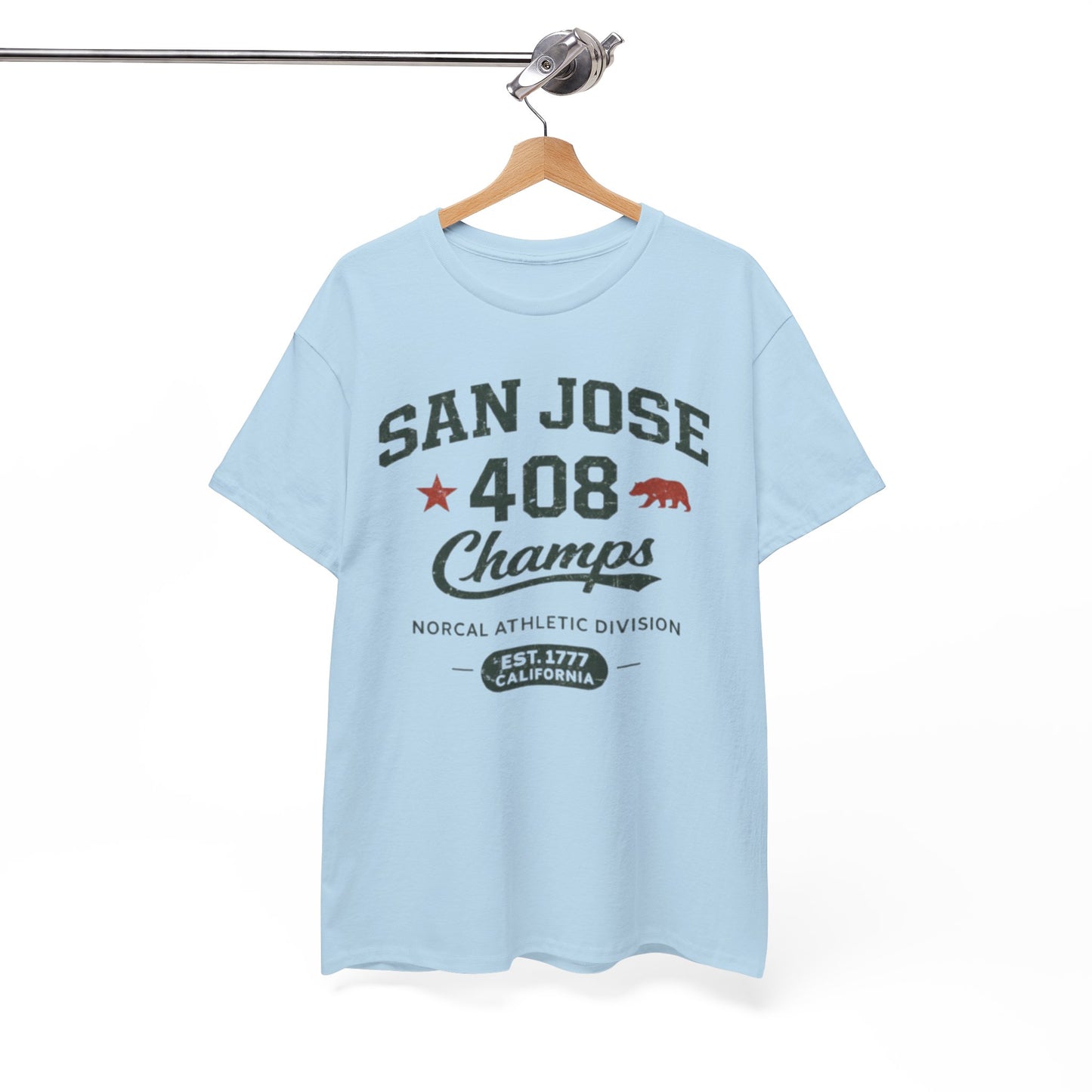 San Jose 408 Champs T-Shirt – Retro NorCal Athletic Tee