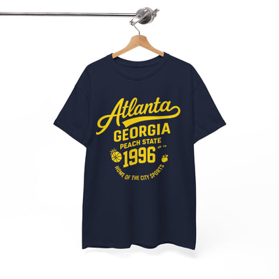Atlanta Georgia 1996 T-Shirt — Peach State Vintage Sports Tee – game day outfit, breathable comfort wear, image 1.0
