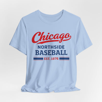 Chicago Northside Baseball Tee — Est. 1876 Vintage Sports T‑Shirt – breathable comfort wear, casual fan outfit, image 1.0