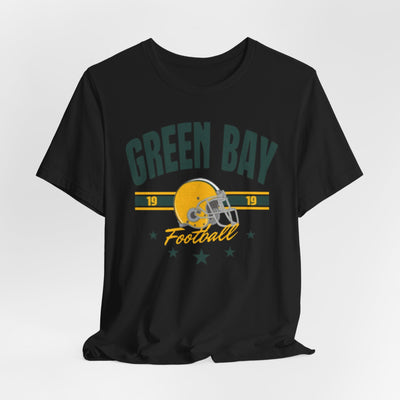 Lavender Green Bay Football Helmet Tee – Vintage-style Fan T-Shirt