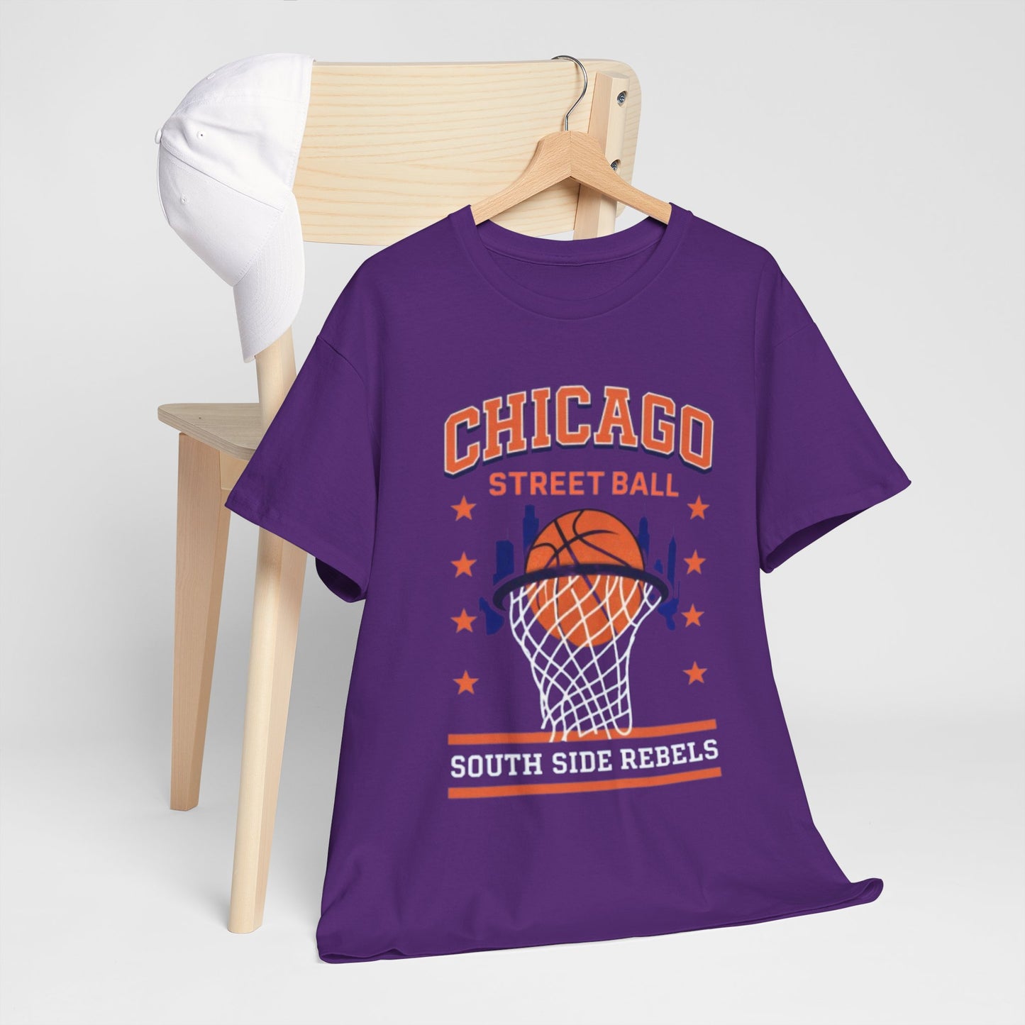 Chicago Street Ball South Side Rebels T-Shirt – Urban Basketball Streetwear Tee