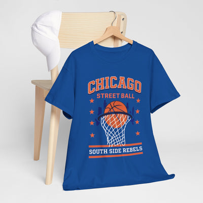 Lavender Chicago Street Ball South Side Rebels T-Shirt – Urban Basketball Streetwear Tee