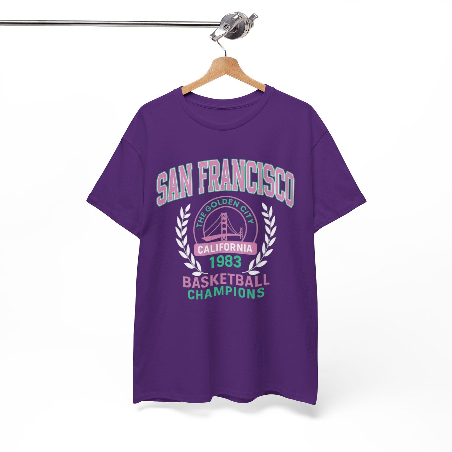 White Smoke San Francisco Basketball Champions Graphic T-Shirt – California City Streetwear Tee