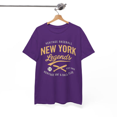 New York Legends Baseball T-Shirt — Heritage Bat & Ball Club Tee – breathable comfort wear, breathable comfort wear, image 1.0