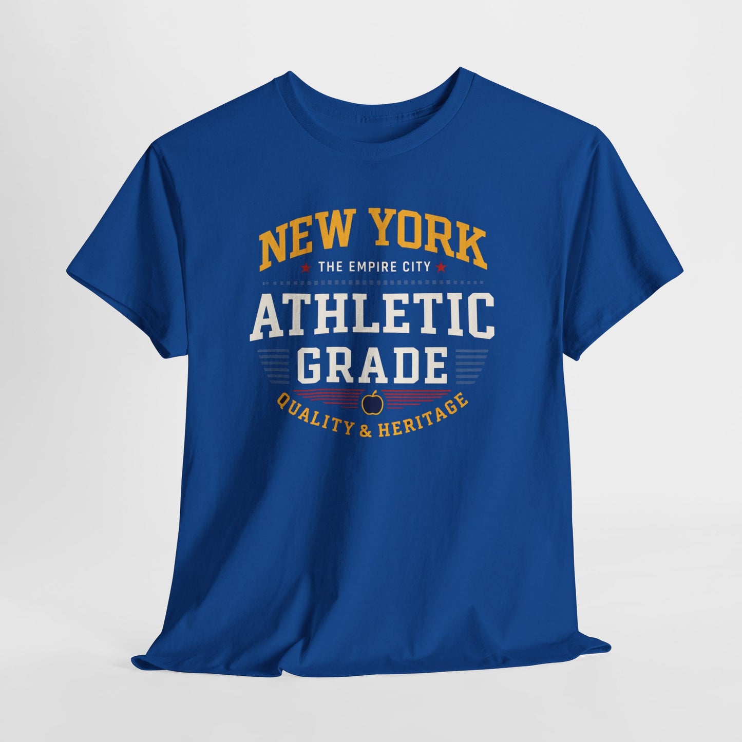 Dark Slate Blue New York Athletic Grade T-Shirt — Retro Collegiate Sports Tee
