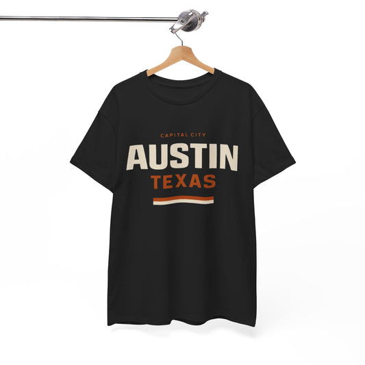 Austin Texas Capital City Graphic T-Shirt – Minimalist City Streetwear Tee