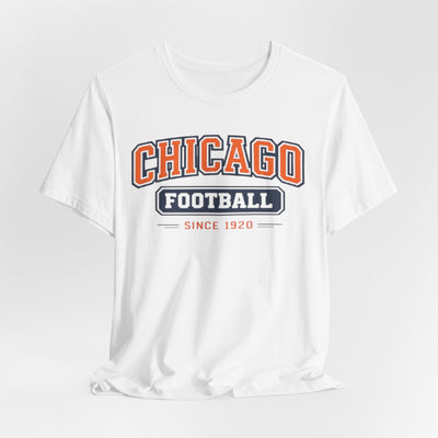 Lavender Chicago Football Since 1920 T Shirt – Vintage Orange Navy Classic American Sports Tee