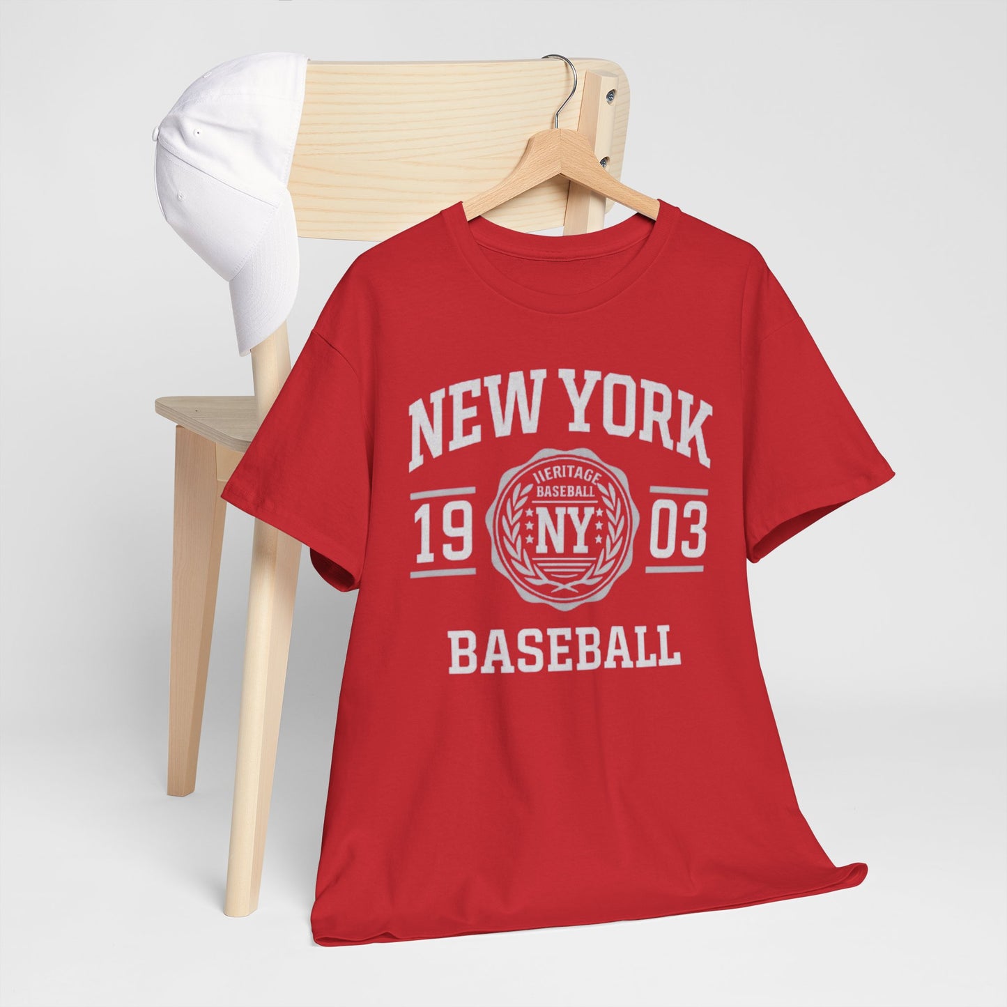 New York Baseball Tee — Vintage 1903 NY Logo Shirt