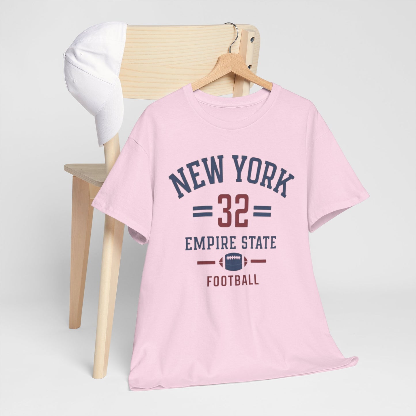 New York 32 Empire State Football Tee collegiate crest t-shirt