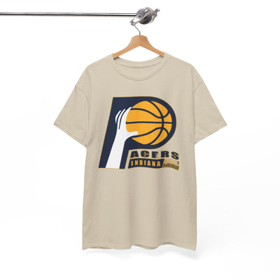 White Smoke Pacers Indiana Basketball Tee — Retro Fan Shirt
