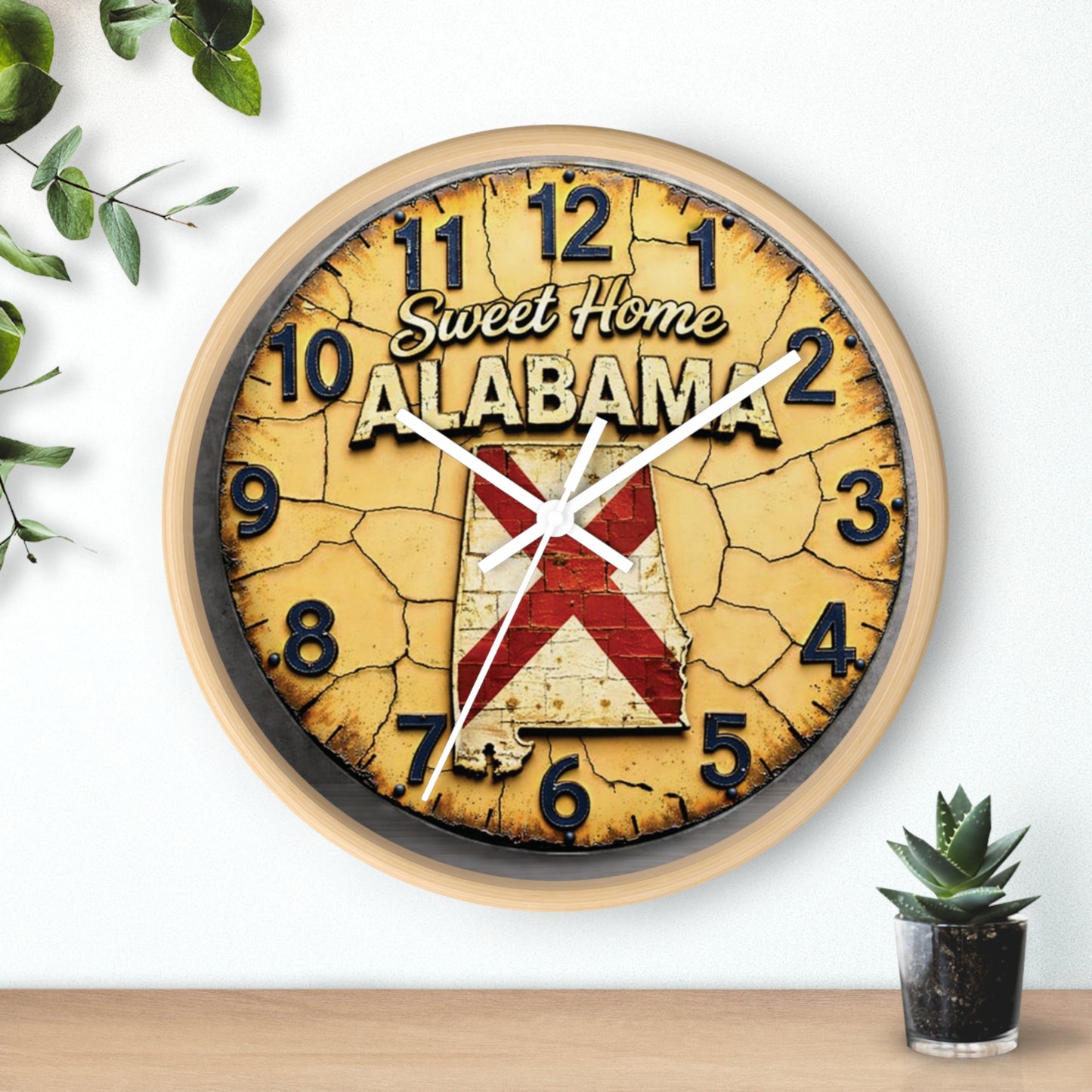 Sweet Home Alabama Vintage Wall Clock