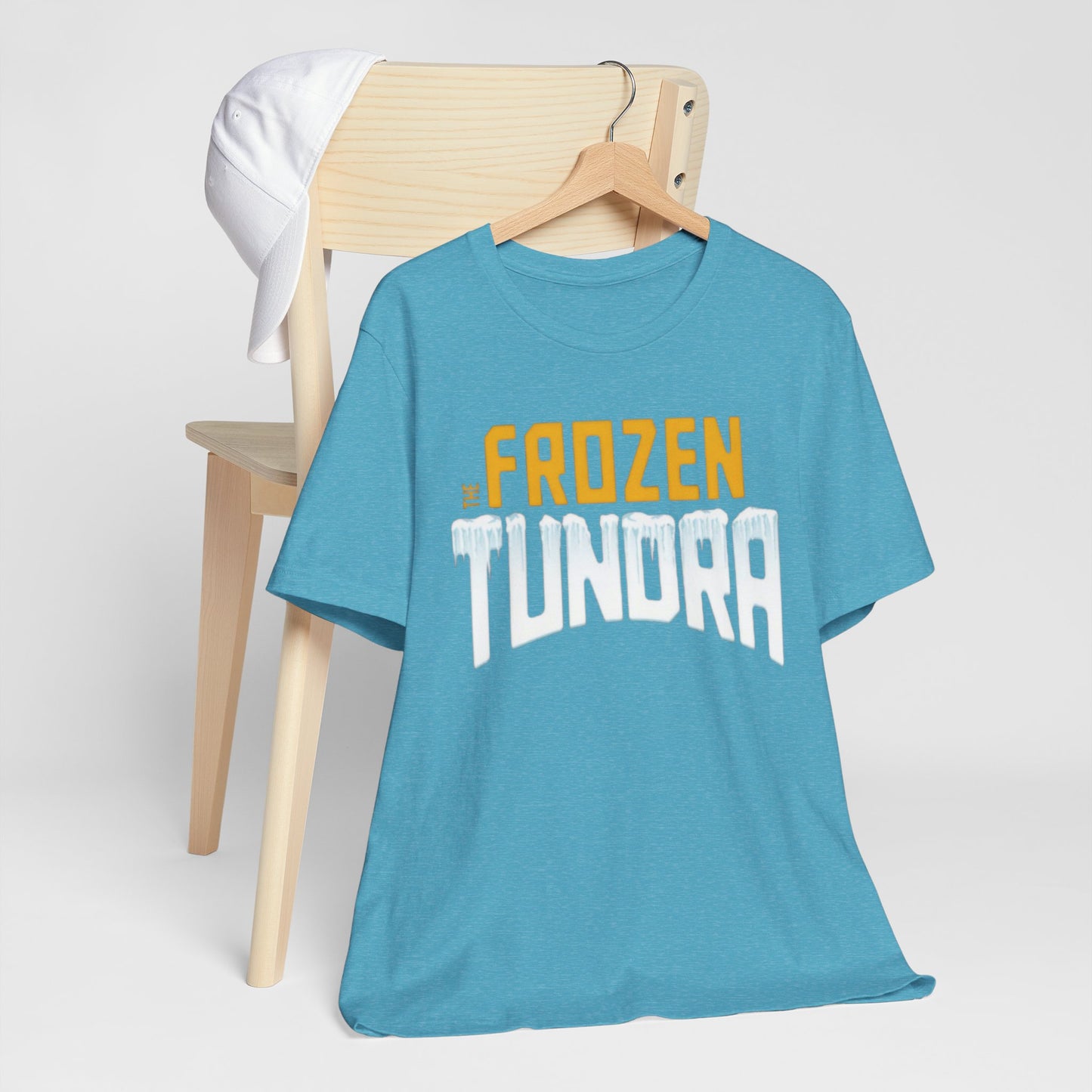 Cadet Blue Frozen Tundra Tee – Retro Icy Packers Football Fan Shirt