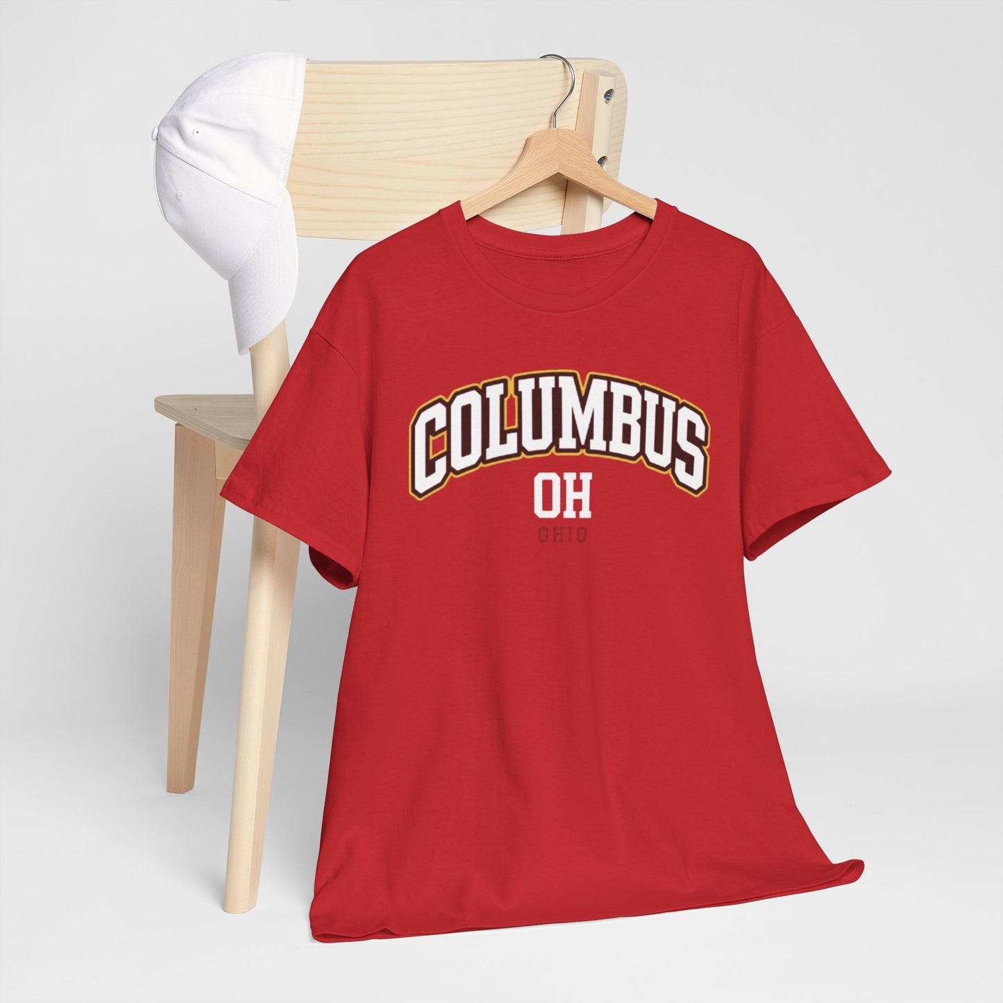 Firebrick Columbus OH Retro Arch T‑Shirt — Vintage City Tee