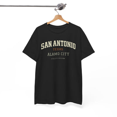 White Smoke San Antonio Texas Alamo City Tee — Vintage Collegiate Graphic T-Shirt