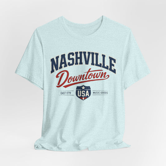 Nashville Downtown Tee — Vintage USA Music City Shirt