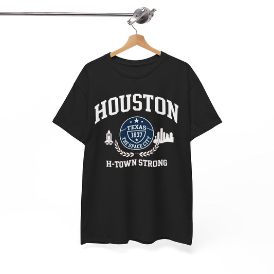 Houston H-Town Strong Tee — Texas 1837 City Skyline Shirt